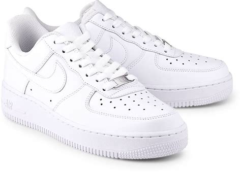 Weiß Air Force 1 Leder Schuhe 